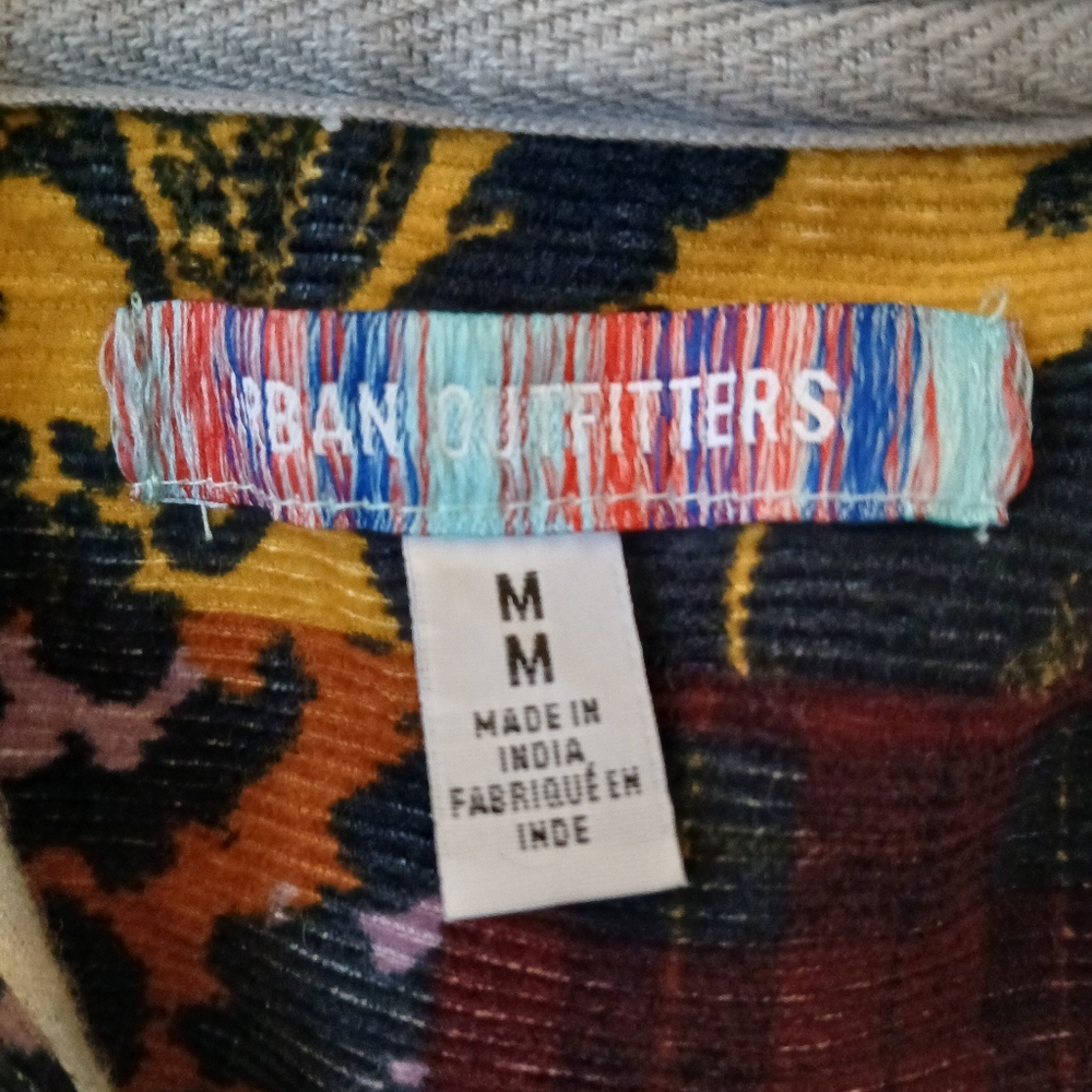 Corduroy Multi Print Patchwork Shacket - image 3